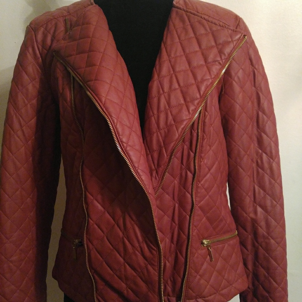 Ladies Faux leather jacket